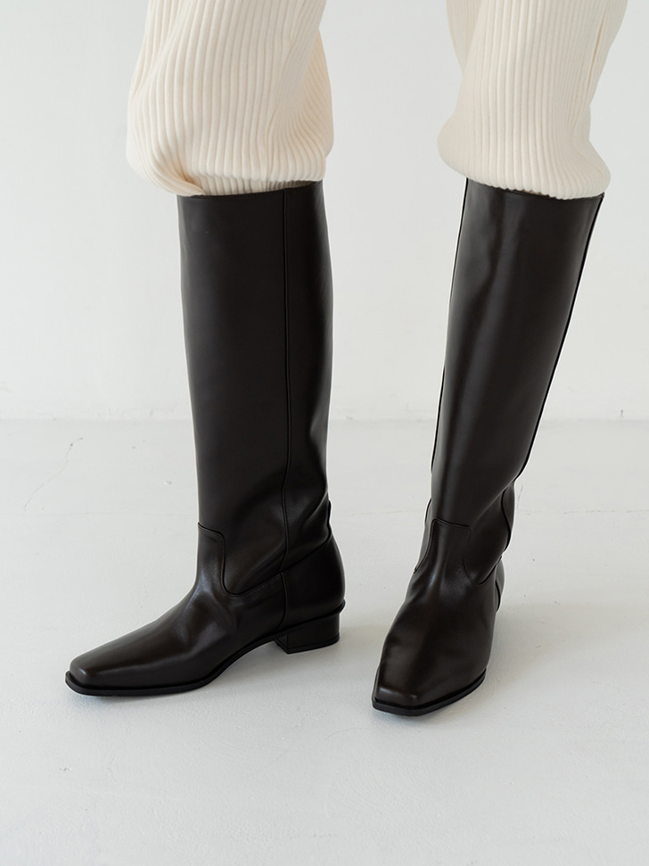 018 classic long boots (chocolate)