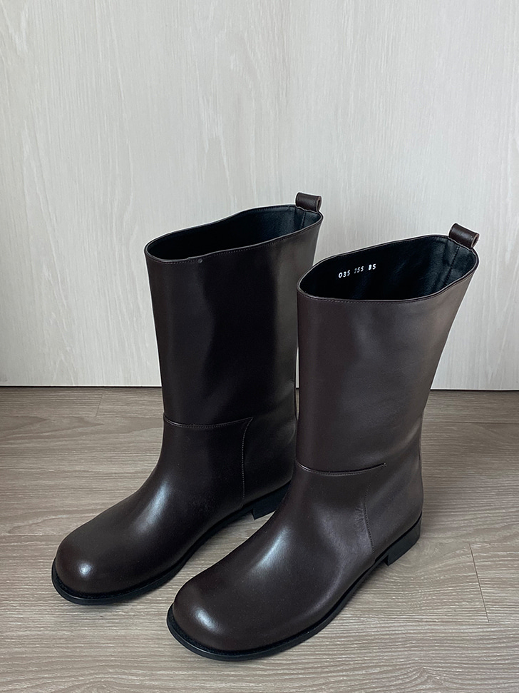 [리퍼브][255]036 glove ankle boots (chocolate)